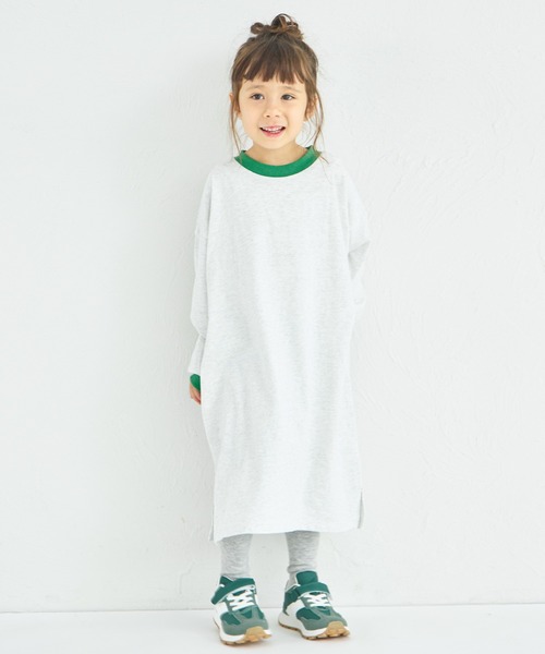 pairmanon（ペアマノン）の「【綿100%】ガールズ  バックプリントリンガー OP（ワンピース・キッズ・レッド系その他/ブラック/グレー・90/100/110/120/130/140/150）」の2枚目の写真