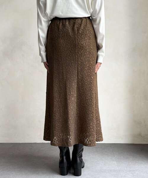 Chez toi（シェトワ）の「レイヤードフレアレーススカート（スカート・レディース・ホワイト/カーキ・FREE）」の20枚目の写真