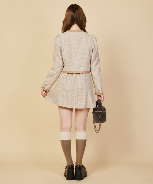 one after another NICE CLAUP（ワンアフターアナザーナイスクラップ）の「【S/Mサイズあり】アソートフレアミニスカート（スカート・レディース・ブラック/ベージュ/アイボリー/ブラック系その他・SMALL/MEDIUM）」の6枚目の写真