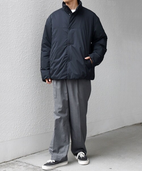 SHIPS any:〈軽量/撥水〉PERTEX(R) × PRIMALOFT(R) スタンドカラー