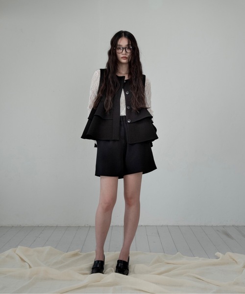 I_am（アイアム）の「u neck sheer lace mellow tops / ユーネックシアーレースメロートップス（Tシャツ/カットソー・レディース・ホワイト/ブラウン/ブラック・FREE）」の13枚目の写真