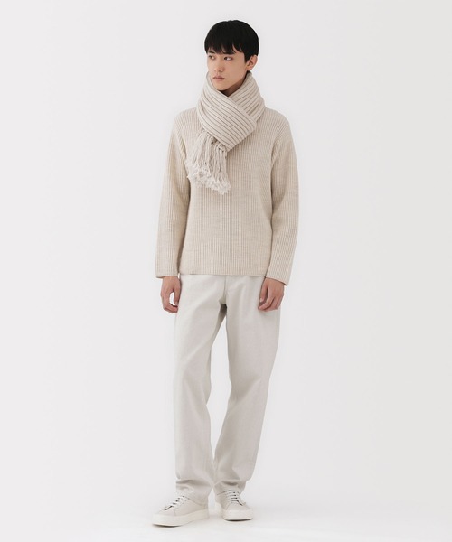 MUJI Labo〕メリノウールローゲージストール（ストール/ショール