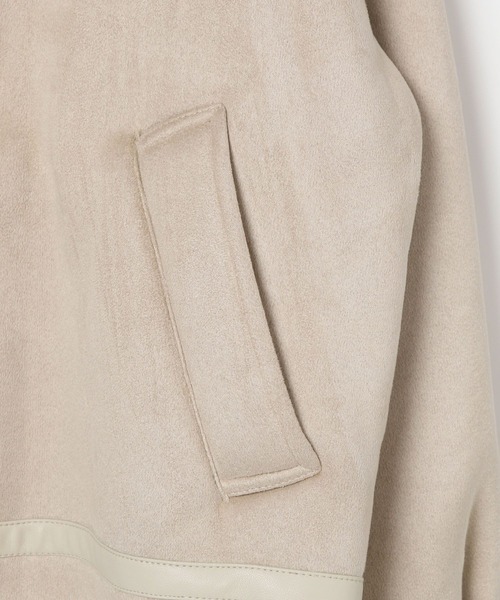 GLOBAL WORK（グローバルワーク）の「フェイクムートンジップジャケット/AND YUA ANY/577826（ムートンコート・キッズ・ブラック/ベージュ・FREE）」の7枚目の写真