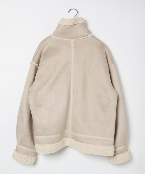 GLOBAL WORK（グローバルワーク）の「フェイクムートンジップジャケット/AND YUA ANY/577826（ムートンコート・キッズ・ブラック/ベージュ・FREE）」の9枚目の写真