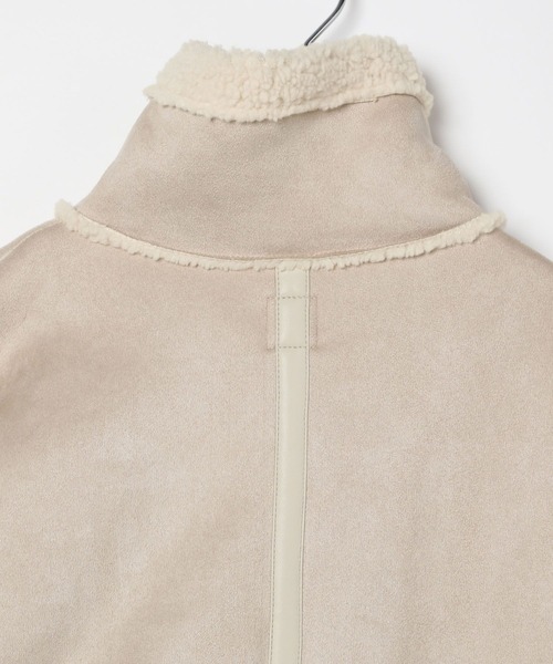 GLOBAL WORK（グローバルワーク）の「フェイクムートンジップジャケット/AND YUA ANY/577826（ムートンコート・キッズ・ブラック/ベージュ・FREE）」の11枚目の写真