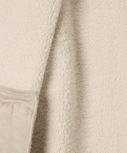 GLOBAL WORK（グローバルワーク）の「フェイクムートンジップジャケット/AND YUA ANY/577826（ムートンコート・キッズ・ブラック/ベージュ・FREE）」の14枚目の写真