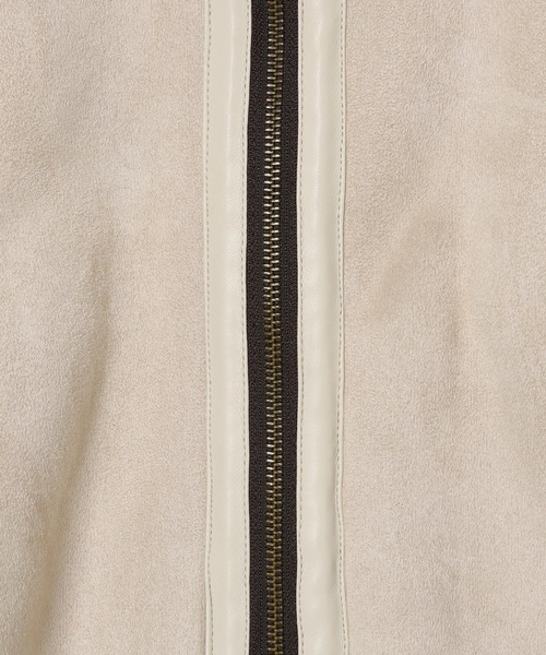 GLOBAL WORK（グローバルワーク）の「フェイクムートンジップジャケット/AND YUA ANY/577826（ムートンコート・キッズ・ブラック/ベージュ・FREE）」の15枚目の写真