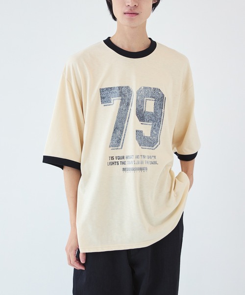 FACCIES（ファチーズ）の「【FACCIES】別注 RINGER TEE（Tシャツ/カットソー・メンズ・ホワイト/ブラック・1/2）」の2枚目の写真