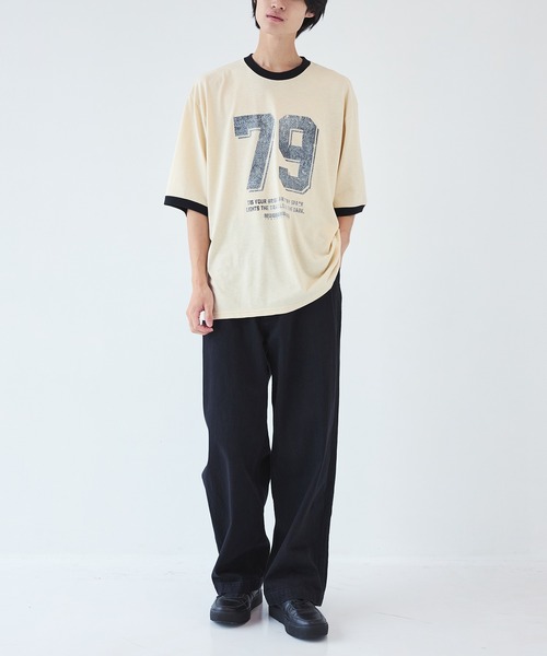 FACCIES（ファチーズ）の「【FACCIES】別注 RINGER TEE（Tシャツ/カットソー・メンズ・ホワイト/ブラック・1/2）」の3枚目の写真