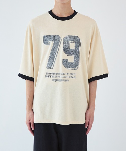 FACCIES（ファチーズ）の「【FACCIES】別注 RINGER TEE（Tシャツ/カットソー・メンズ・ホワイト/ブラック・1/2）」の9枚目の写真