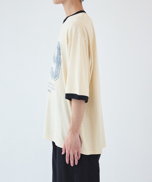 FACCIES（ファチーズ）の「【FACCIES】別注 RINGER TEE（Tシャツ/カットソー・メンズ・ホワイト/ブラック・1/2）」の10枚目の写真
