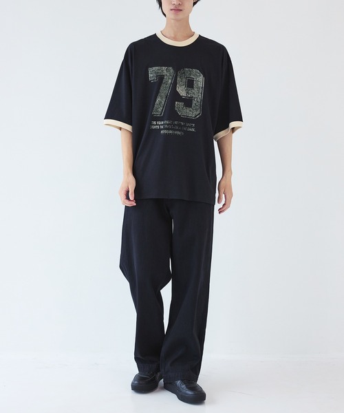 FACCIES（ファチーズ）の「【FACCIES】別注 RINGER TEE（Tシャツ/カットソー・メンズ・ホワイト/ブラック・1/2）」の6枚目の写真