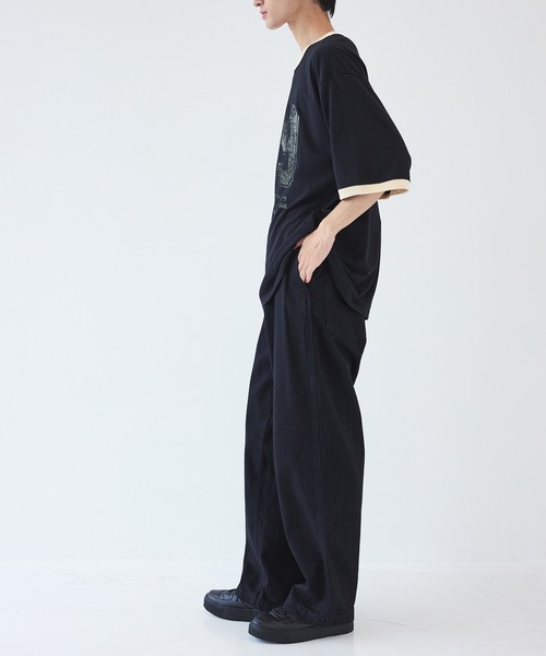 FACCIES（ファチーズ）の「【FACCIES】別注 RINGER TEE（Tシャツ/カットソー・メンズ・ホワイト/ブラック・1/2）」の7枚目の写真