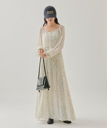 小花コルセットワンピース