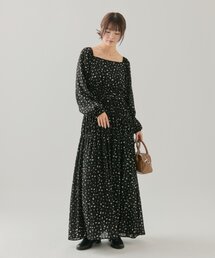 小花コルセットワンピース