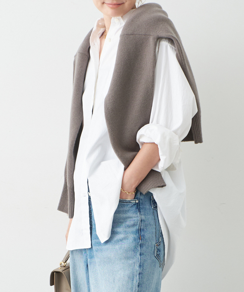 Deuxieme Classe(ドゥーズィエムクラス)の「Filroi Over シャツ(シャツ/ブラウス・レディース・ホワイト/ブラウン・FREE)」の19枚目の写真