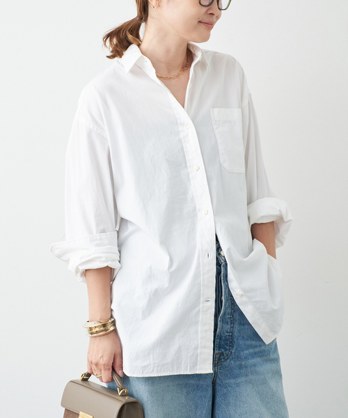 Deuxieme Classe(ドゥーズィエムクラス)の「Filroi Over シャツ(シャツ/ブラウス・レディース・ホワイト/ブラウン・FREE)」の21枚目の写真