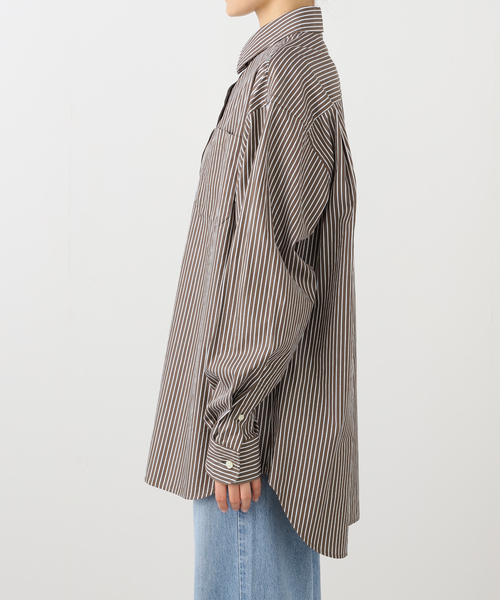 Deuxieme Classe(ドゥーズィエムクラス)の「Filroi Over シャツ(シャツ/ブラウス・レディース・ホワイト/ブラウン・FREE)」の11枚目の写真