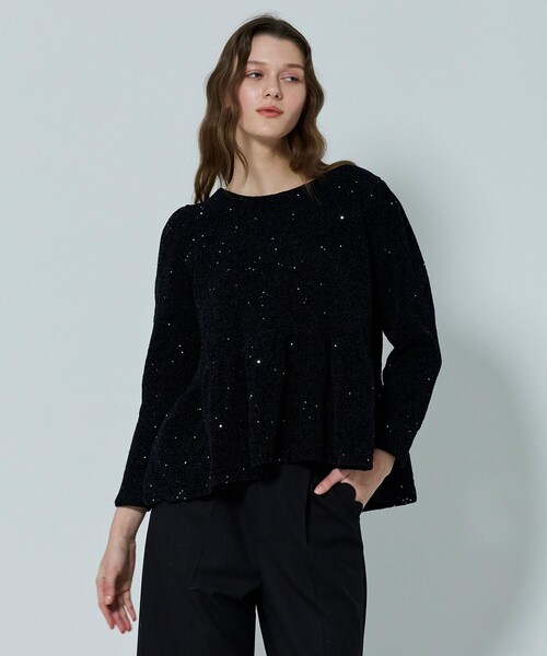 TOCCA(トッカ)の「MIDNIGHT STAR プルオーバー(ニット/セーター・レディース・ピンク系/ブラック系・MEDIUM/SMALL)」の2枚目の写真