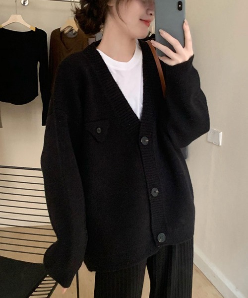 セール】リブボタンカーディガン（カーディガン/ボレロ）｜SallyLunn