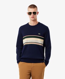 LACOSTE(ラコステ)の「フレンチメイドパネルボーダーニット(ニット/セーター・メンズ)」
