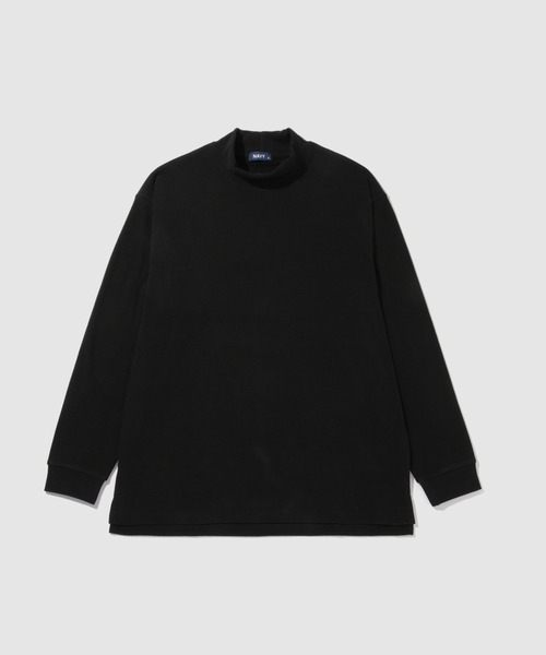 NAVY（ネイビー）の「NAVY MAC-HEAT シルキータッチモックネック（Tシャツ/カットソー・メンズ・ベージュ/グレー/オフホワイト/ブラック・L/M/S/XL）」の17枚目の写真