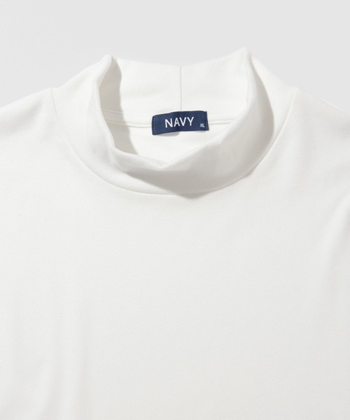 NAVY（ネイビー）の「NAVY MAC-HEAT シルキータッチモックネック（Tシャツ/カットソー・メンズ・ベージュ/グレー/オフホワイト/ブラック・L/M/S/XL）」の22枚目の写真