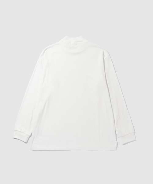 NAVY（ネイビー）の「NAVY MAC-HEAT シルキータッチモックネック（Tシャツ/カットソー・メンズ・ベージュ/グレー/オフホワイト/ブラック・L/M/S/XL）」の21枚目の写真