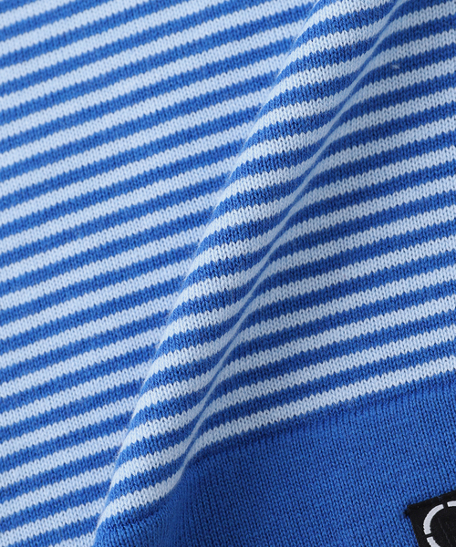 PHINGERIN(フィンガリン)の「PHINGERIN / フィンガリン STRIPE KNIT SHIRT(ニット/セーター・メンズ・レッド/ブルー/ブラック・MEDIUM)」の6枚目の写真