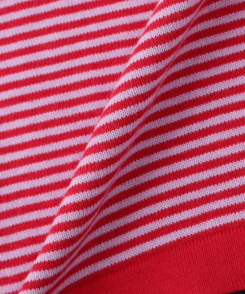 PHINGERIN(フィンガリン)の「PHINGERIN / フィンガリン STRIPE KNIT SHIRT(ニット/セーター・メンズ・レッド/ブルー/ブラック・MEDIUM)」の7枚目の写真