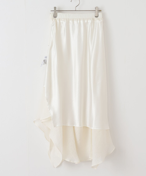 La TOTALITE(ラトータリテ)の「ラッフルシアーミディスカート(スカート・レディース・アイボリー/ブラウン・36/38)」の13枚目の写真