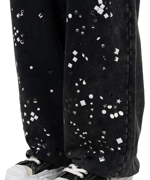 Maison MIHARA YASUHIRO(メゾンミハラヤスヒロ)の「【MIHARAYASUHIRO/ミハラヤスヒロ】EMBELLISHED BLEACHED PANTS(スウェットパンツ・メンズ・グレー/ブラック・46)」の7枚目の写真