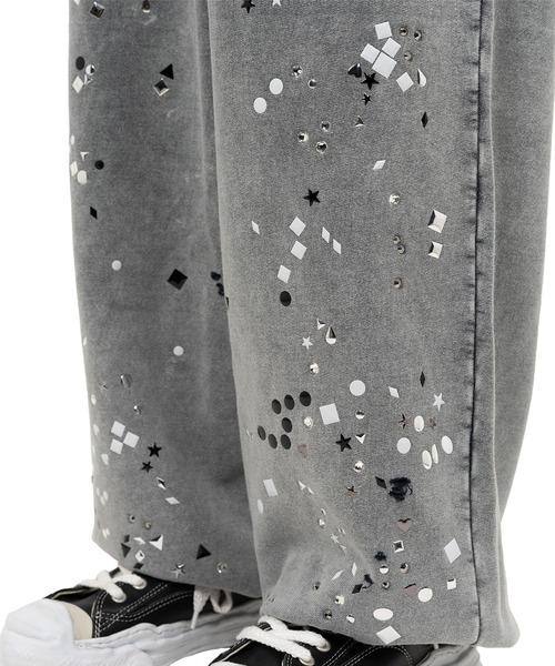 MIHARAYASUHIRO/ミハラヤスヒロ】EMBELLISHED BLEACHED PANTS