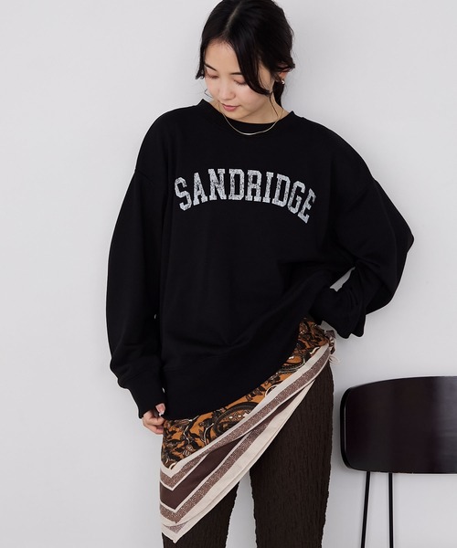 forksy.（フォルクシー）の「【forksy.】ヴィンテージライクロゴプリントオーバーサイズスウェット（スウェット・レディース・ブラック/ブラウン/ライトグレー/ナチュラル/チャコールグレー・FREE）」の17枚目の写真