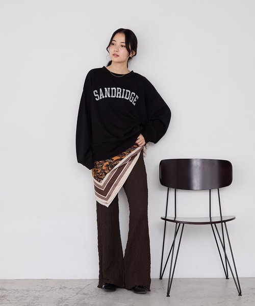 forksy.（フォルクシー）の「【forksy.】ヴィンテージライクロゴプリントオーバーサイズスウェット（スウェット・レディース・ブラック/ブラウン/ライトグレー/ナチュラル/チャコールグレー・FREE）」の20枚目の写真