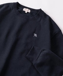 【76】【Arnold Palmer/アーノルドパーマー】アンブレラ ワンポイント刺繍 裏起毛 クルーネック スウェット/レディース/26AW新色追加