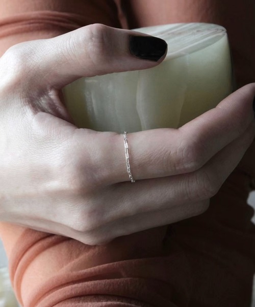 norme（ノーム）の「【SILVER925】ノーム チェーン リング（ボールド/1P） / norme chain ring (bold/1P)（リング・レディース・シルバー・L/M/S/XS）」の4枚目の写真