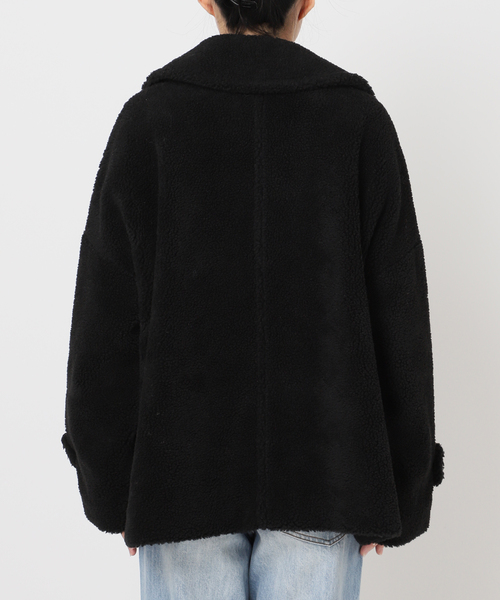 plage（プラージュ）の「TRADITIONAL WEATHERWEAR 別注 ECO FUR Pコート（ピーコート・レディース・キャメル/ブラック・FREE）」の10枚目の写真