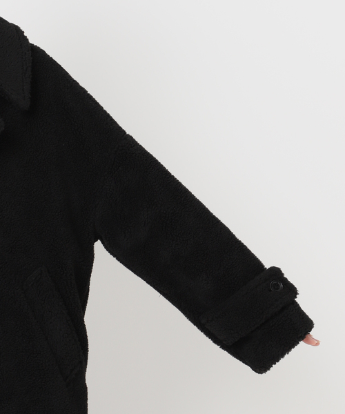 plage（プラージュ）の「TRADITIONAL WEATHERWEAR 別注 ECO FUR Pコート（ピーコート・レディース・キャメル/ブラック・FREE）」の12枚目の写真