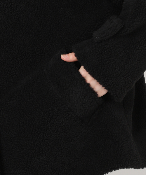 plage（プラージュ）の「TRADITIONAL WEATHERWEAR 別注 ECO FUR Pコート（ピーコート・レディース・キャメル/ブラック・FREE）」の14枚目の写真