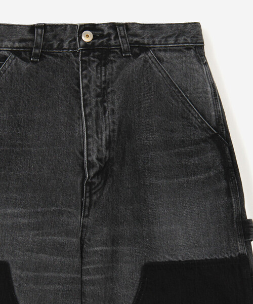 INSCRIRE（アンスクリア）の「INSCRIRE | ブラックデニム ダブルニーパンツ WOMEN（デニムパンツ・レディース・ブラック系その他・30/29）」の17枚目の写真