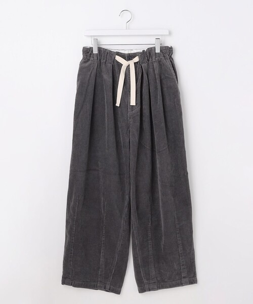 J.PRESS YORK STREET(ジェイプレスヨークストリート)の「【UNISEX】コーデュロイ 2タックワイドパンツ(その他パンツ・メンズ・ライトグレー系/カーキ系・F)」の1枚目の写真