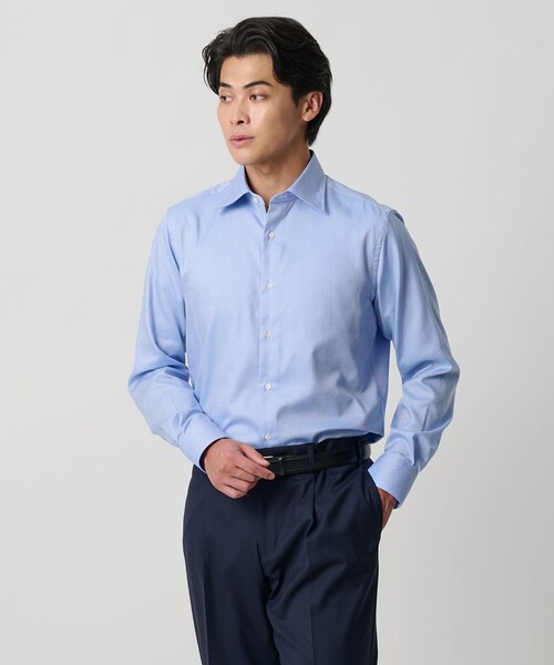 A DAY IN THE LIFE UNITED ARROWS(アデイインザライフユナイテッドアローズ)の「ツイル セミワイドカラーシャツ-イージーケア-<A DAY IN THE LIFE>(シャツ/ブラウス・メンズ・ホワイト/ライトブルー・39cm/38cm/40cm/42cm/37cm/41cm)」の14枚目の写真