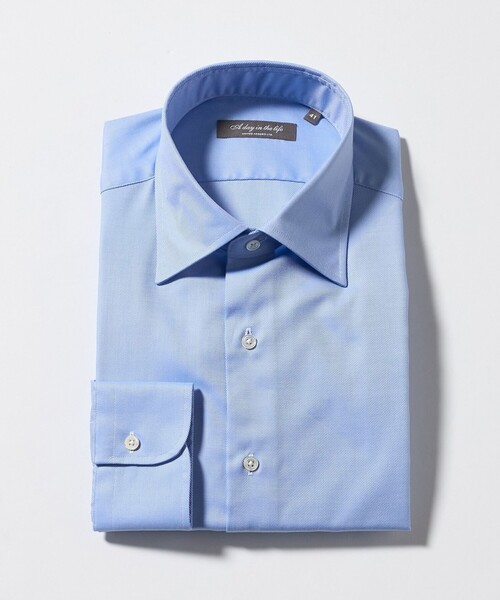 A DAY IN THE LIFE UNITED ARROWS(アデイインザライフユナイテッドアローズ)の「ツイル セミワイドカラーシャツ-イージーケア-<A DAY IN THE LIFE>(シャツ/ブラウス・メンズ・ホワイト/ライトブルー・39cm/38cm/40cm/42cm/37cm/41cm)」の18枚目の写真