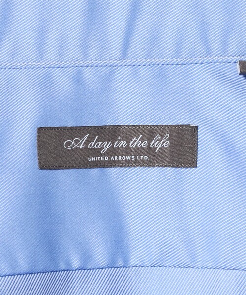 A DAY IN THE LIFE UNITED ARROWS(アデイインザライフユナイテッドアローズ)の「ツイル セミワイドカラーシャツ-イージーケア-<A DAY IN THE LIFE>(シャツ/ブラウス・メンズ・ホワイト/ライトブルー・39cm/38cm/40cm/42cm/37cm/41cm)」の3枚目の写真