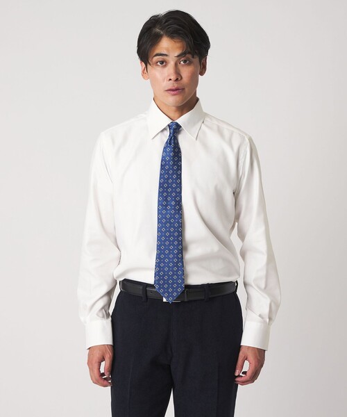 A DAY IN THE LIFE UNITED ARROWS(アデイインザライフユナイテッドアローズ)の「ツイル セミワイドカラーシャツ-イージーケア-<A DAY IN THE LIFE>(シャツ/ブラウス・メンズ・ホワイト/ライトブルー・39cm/38cm/40cm/42cm/37cm/41cm)」の7枚目の写真