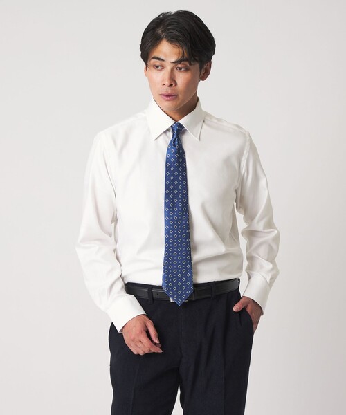 A DAY IN THE LIFE UNITED ARROWS(アデイインザライフユナイテッドアローズ)の「ツイル セミワイドカラーシャツ-イージーケア-<A DAY IN THE LIFE>(シャツ/ブラウス・メンズ・ホワイト/ライトブルー・39cm/38cm/40cm/42cm/37cm/41cm)」の8枚目の写真