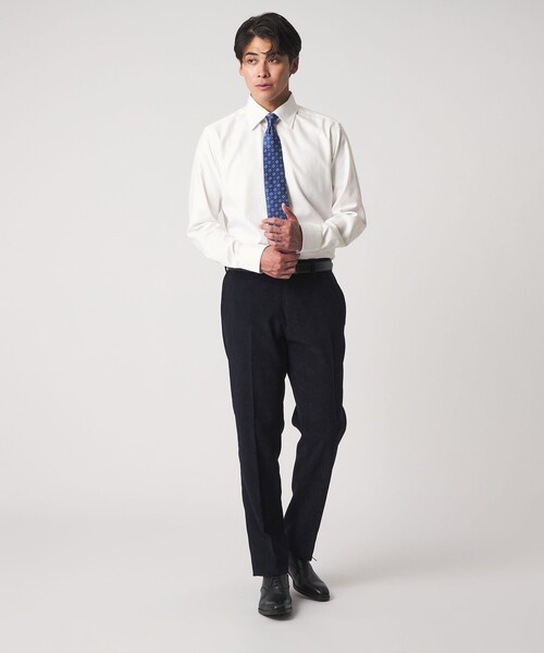 A DAY IN THE LIFE UNITED ARROWS(アデイインザライフユナイテッドアローズ)の「ツイル セミワイドカラーシャツ-イージーケア-<A DAY IN THE LIFE>(シャツ/ブラウス・メンズ・ホワイト/ライトブルー・39cm/38cm/40cm/42cm/37cm/41cm)」の9枚目の写真