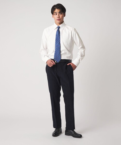 A DAY IN THE LIFE UNITED ARROWS(アデイインザライフユナイテッドアローズ)の「ツイル セミワイドカラーシャツ-イージーケア-<A DAY IN THE LIFE>(シャツ/ブラウス・メンズ・ホワイト/ライトブルー・39cm/38cm/40cm/42cm/37cm/41cm)」の10枚目の写真