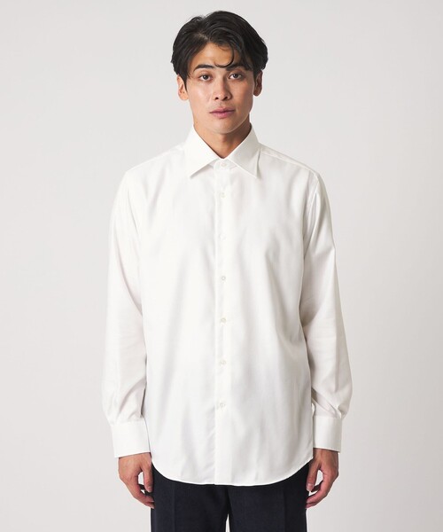 A DAY IN THE LIFE UNITED ARROWS(アデイインザライフユナイテッドアローズ)の「ツイル セミワイドカラーシャツ-イージーケア-<A DAY IN THE LIFE>(シャツ/ブラウス・メンズ・ホワイト/ライトブルー・39cm/38cm/40cm/42cm/37cm/41cm)」の11枚目の写真